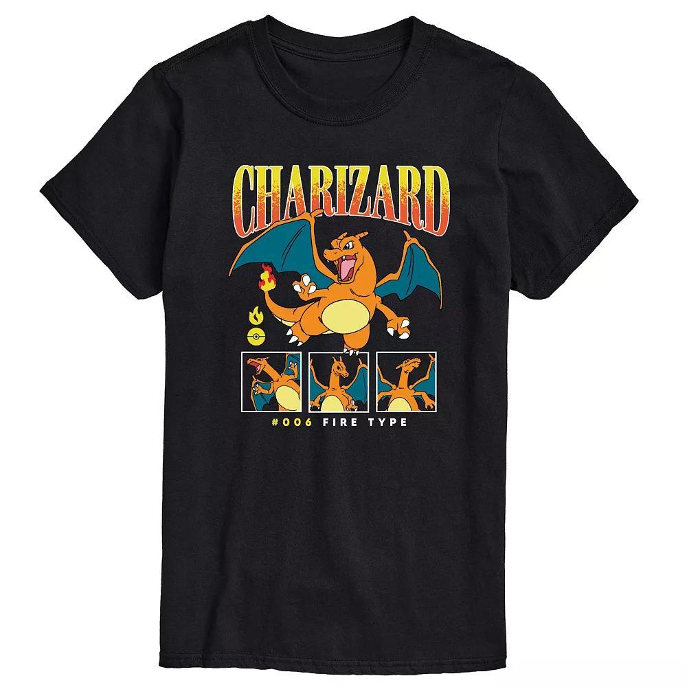 Big & Tall Pokemon Charizard Graphic Tee, Men's,  Product Image