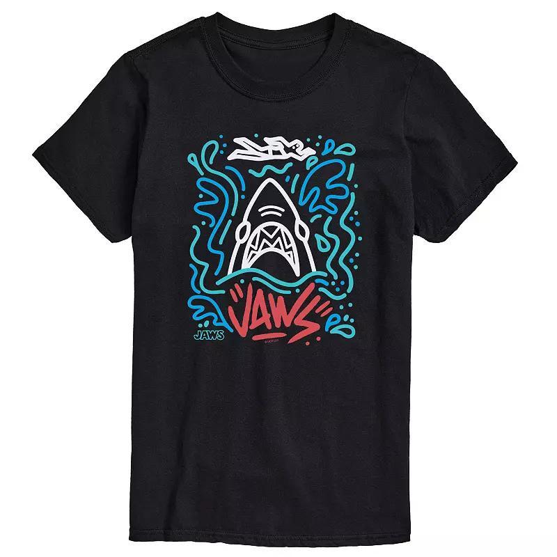 Big & Tall Jaws Doodles Graphic Tee, Mens Product Image