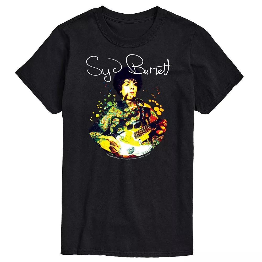 Men's Syd Barrett Psychedelic Graphic Tee, Size: XXL, Black Product Image