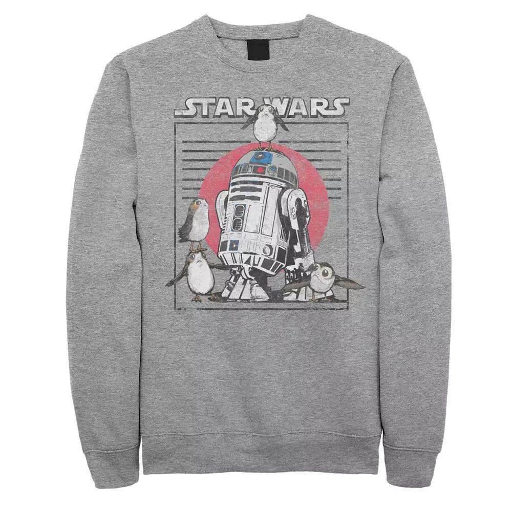 Mens Star Wars R2-D2 Sweatshirt Athletic Grey Product Image