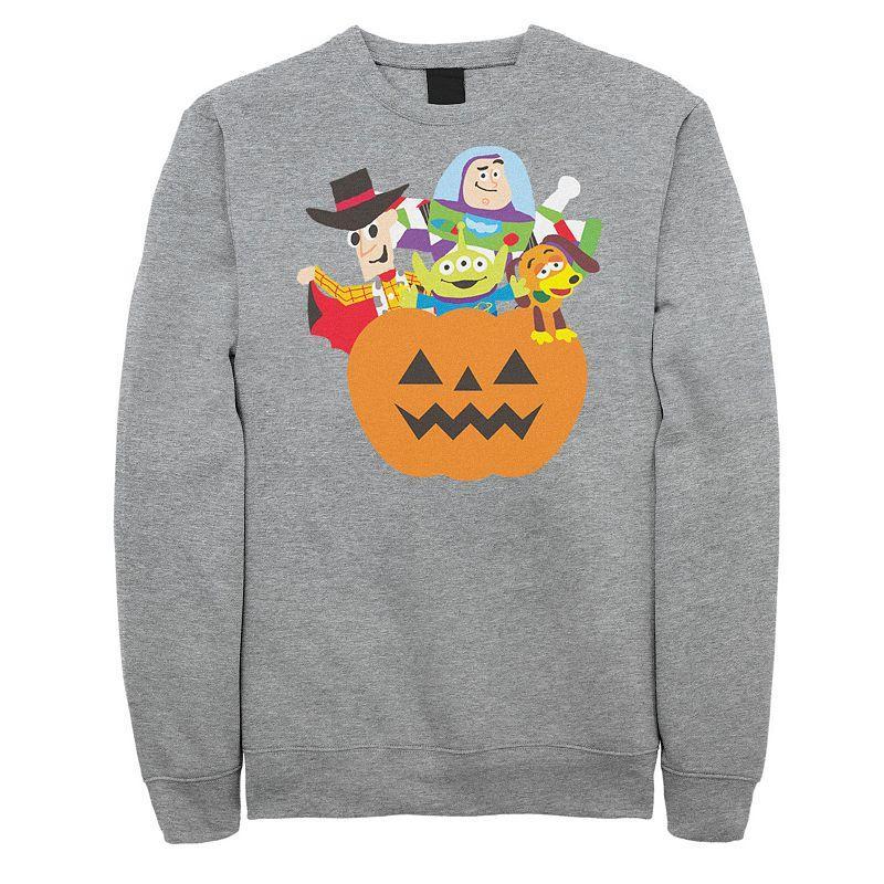 Disney / Pixar's Toy Story Men's Halloween Simple art Sweatshirt, Size: Large, Athletic Grey Product Image