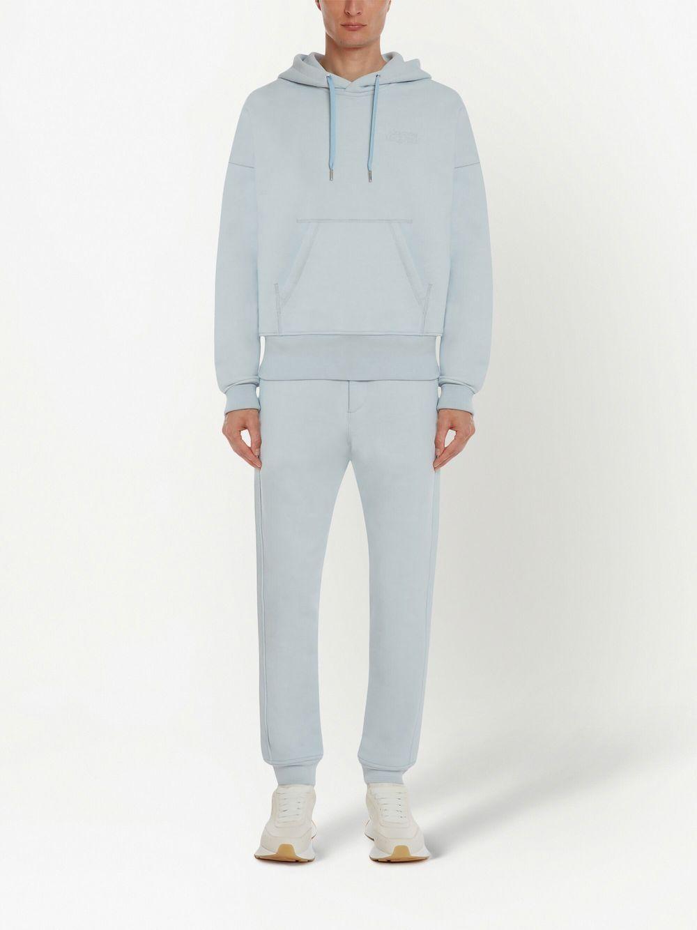 Hoodie Mit Tiefen Schultern In Springblue Product Image