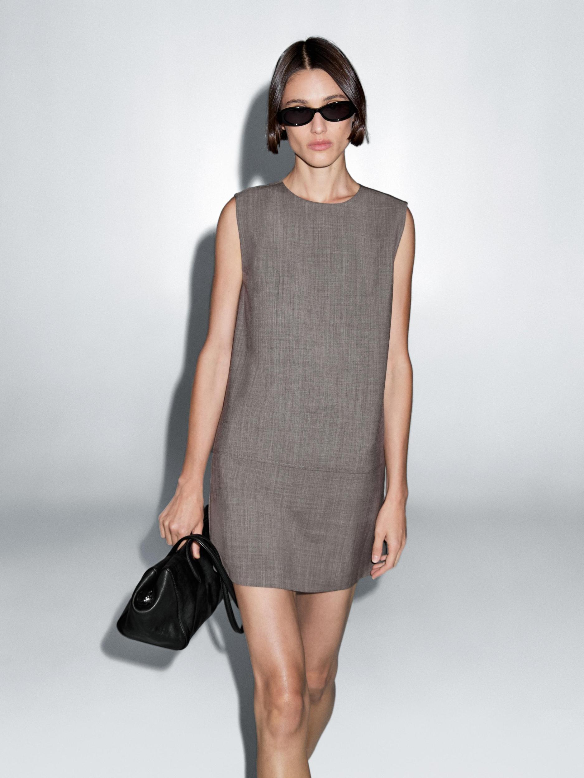 Short melange dress Product Image