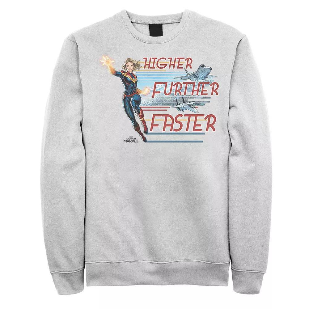 Men's Marvel Captain Marvel Retro Jets Catch Phrase Sweatshirt,  Product Image