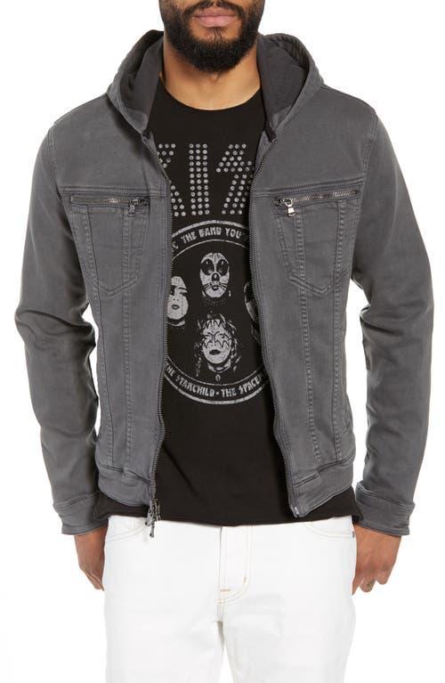 John Varvatos Star Usa Hooded Zip-Front Knit Jacket Product Image