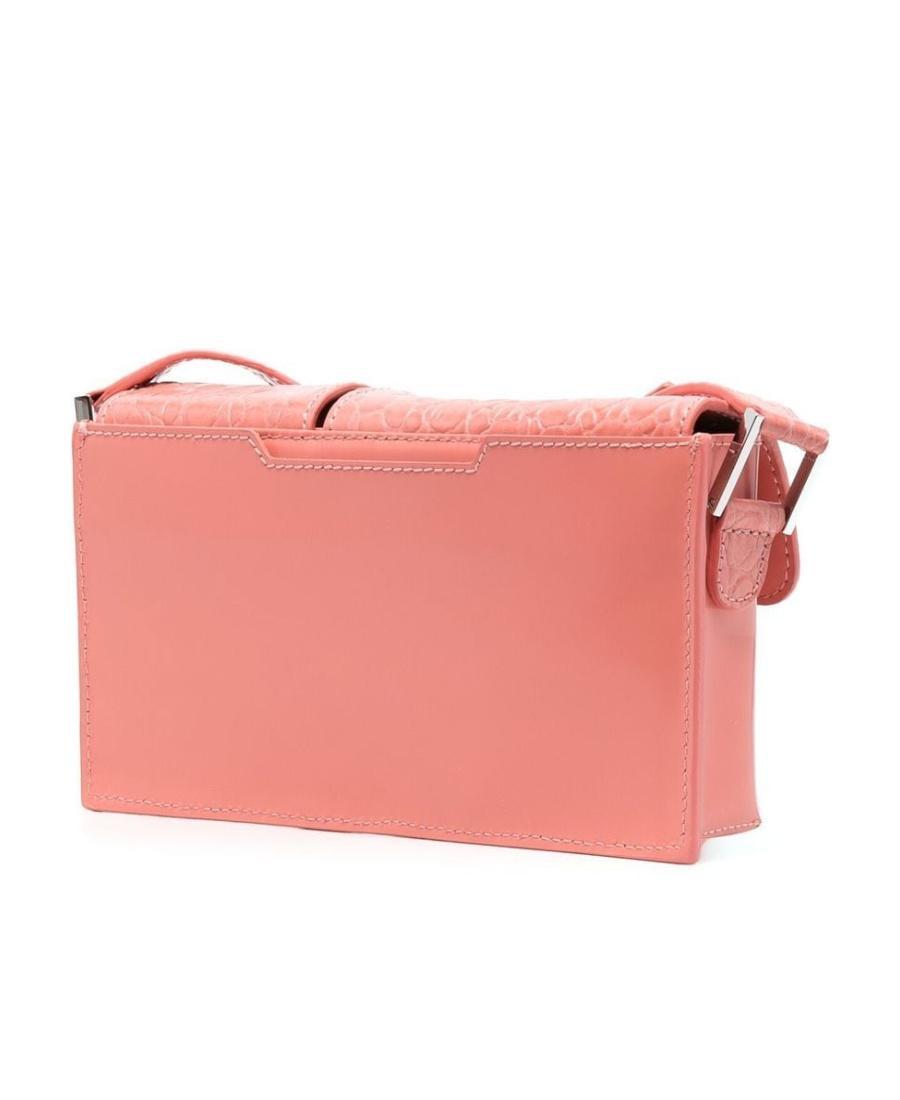 BY FAR Snakeskin-effect Leather Shoulder Bag In Pink Product Image