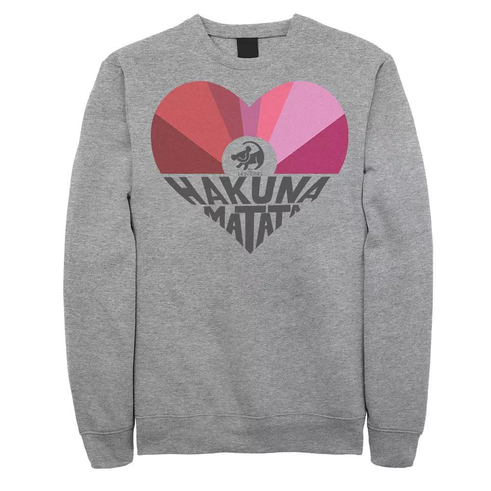 Disney's The Lion King Simba Men's Hakuna Matata Heart Sweatshirt,  Product Image