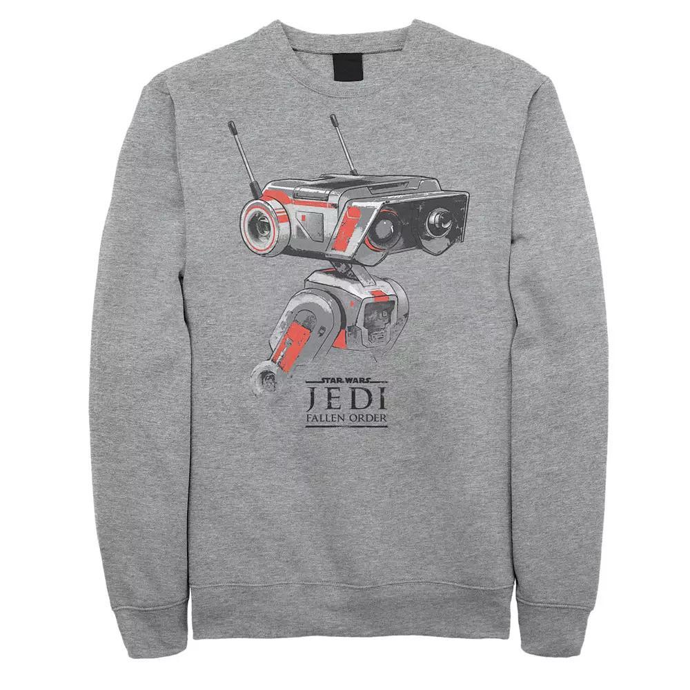 Men's Star Wars Jedi Fallen Order BD-1 Sweatshirt, Size: 3XL, Athletic Grey Product Image