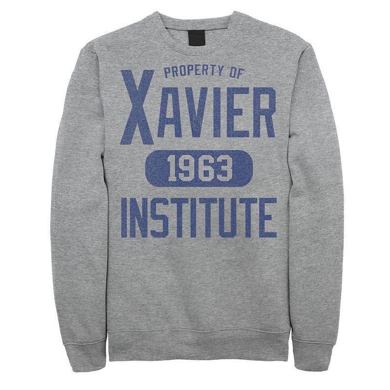 Men's Marvel X-Men Xavier Institute 1963 Campus Property Sweatshirt, Size: Medium, Athletic Grey Product Image