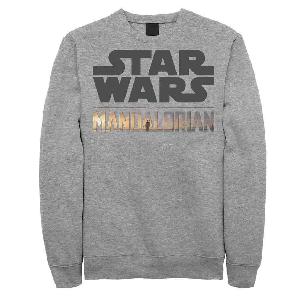 Men's Star Wars The Mandalorian Show Logo Stack Sweatshirt,  Product Image