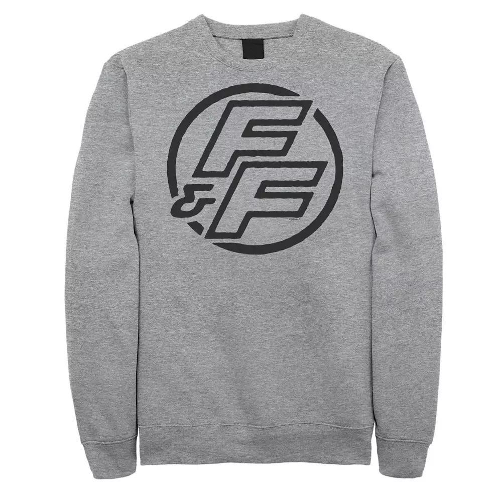 Big & Tall Fast & Furious Bold Line Hollow Logo Fleece Sweatshirt, Men's, Size: 3XL, Athletic Grey Product Image