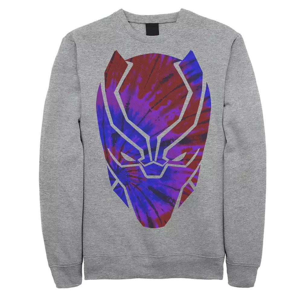 Men's Marvel Black Panther Colorful Fill Fleece, Size: Large, Athletic Grey Product Image