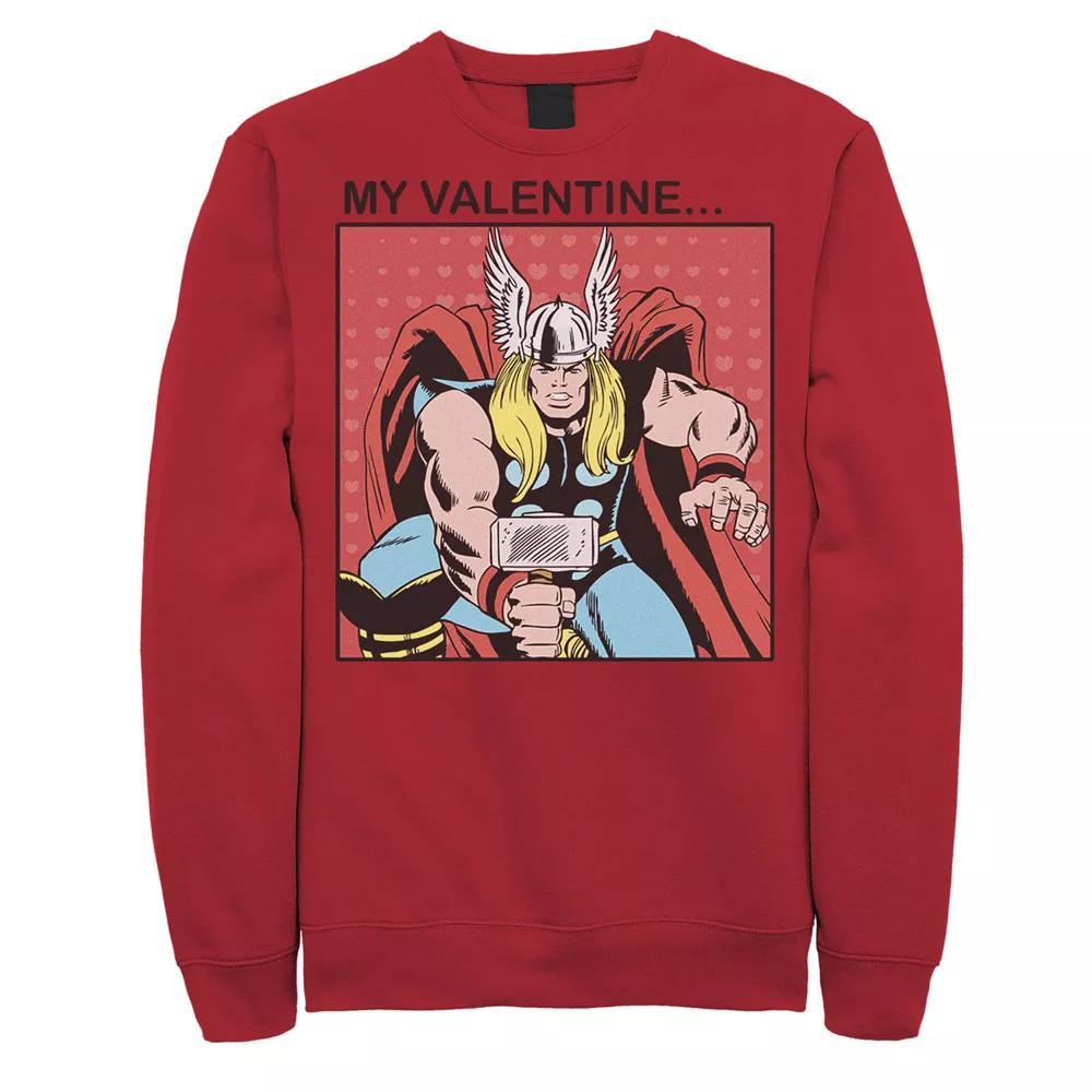 Men's Marvel Thor My Valentine Comic Sweatshirt,  Product Image