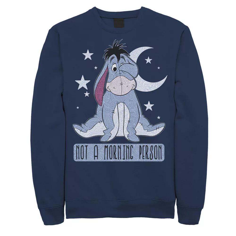 Disney's Winnie The Pooh Eeyore Men's Not A Morning Person Sweatshirt, Size: XL, Blue Product Image