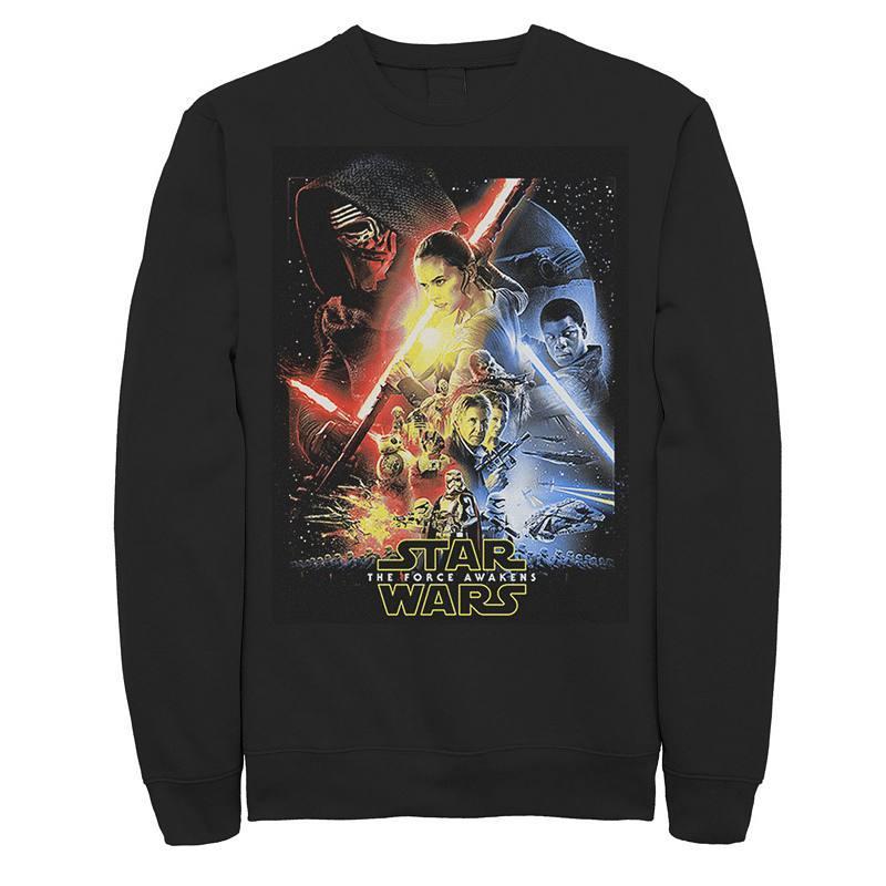 Men's Star Wars Divided Poster Sweatshirt, Size: Large, Black Product Image