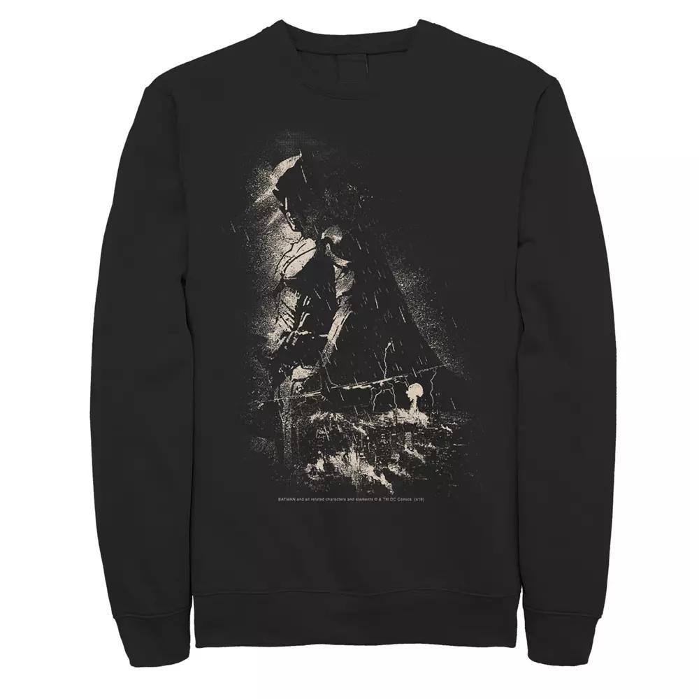 Men's DC Comics Batman Shadow Skyline Poster Sweatshirt,  Product Image