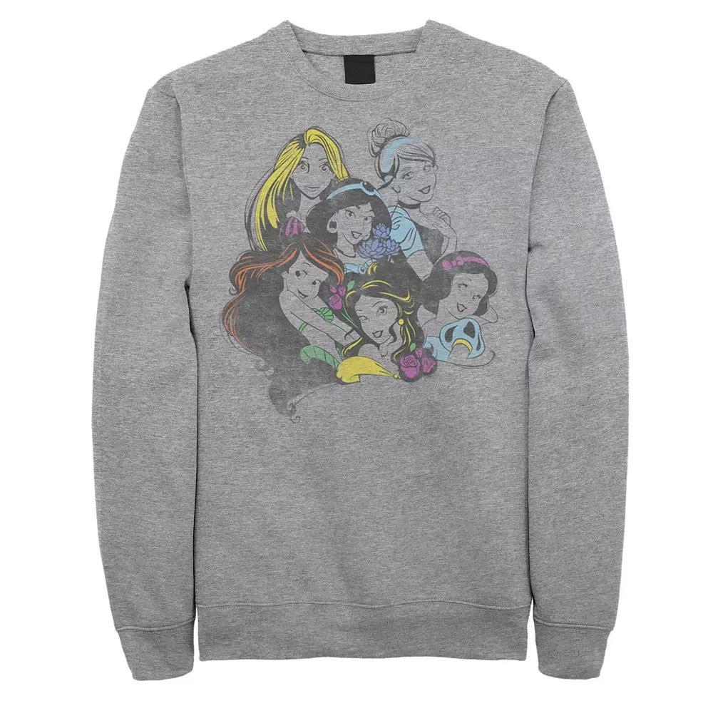 Men's Disney Princess Group Bold Color Pop Fleece,  Product Image