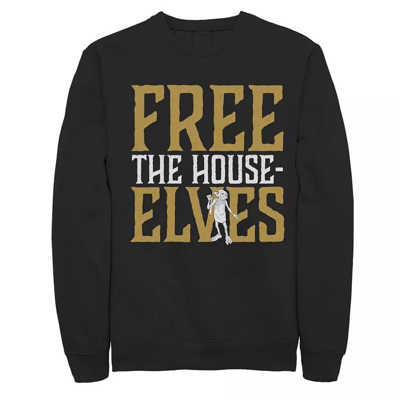 Mens Harry Potter Dobby Free The House-Elves Fleece Graphic Pullover Product Image