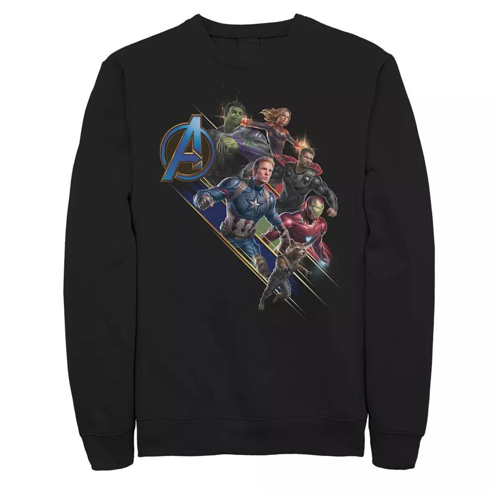 Men's Marvel Avengers Endgame Assembled Team Group Shot Tee, Size: XXL, Black Product Image