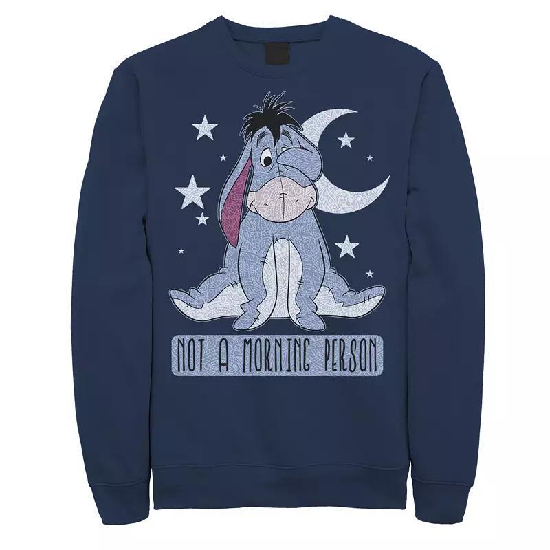 Disney's Winnie The Pooh Eeyore Men's Not A Morning Person Sweatshirt, Size: XL, Blue Product Image