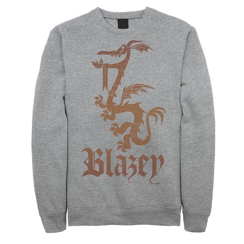 Disney / Pixars Onward Mens Blazey Crest Sweatshirt Athletic Grey Product Image