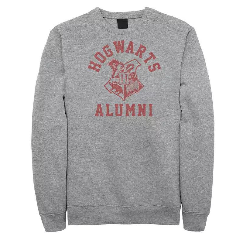 Men's Deathly Hollows 2 Hogwarts Alumni Logo Sweatshirt, Size: XL, Athletic Grey Product Image