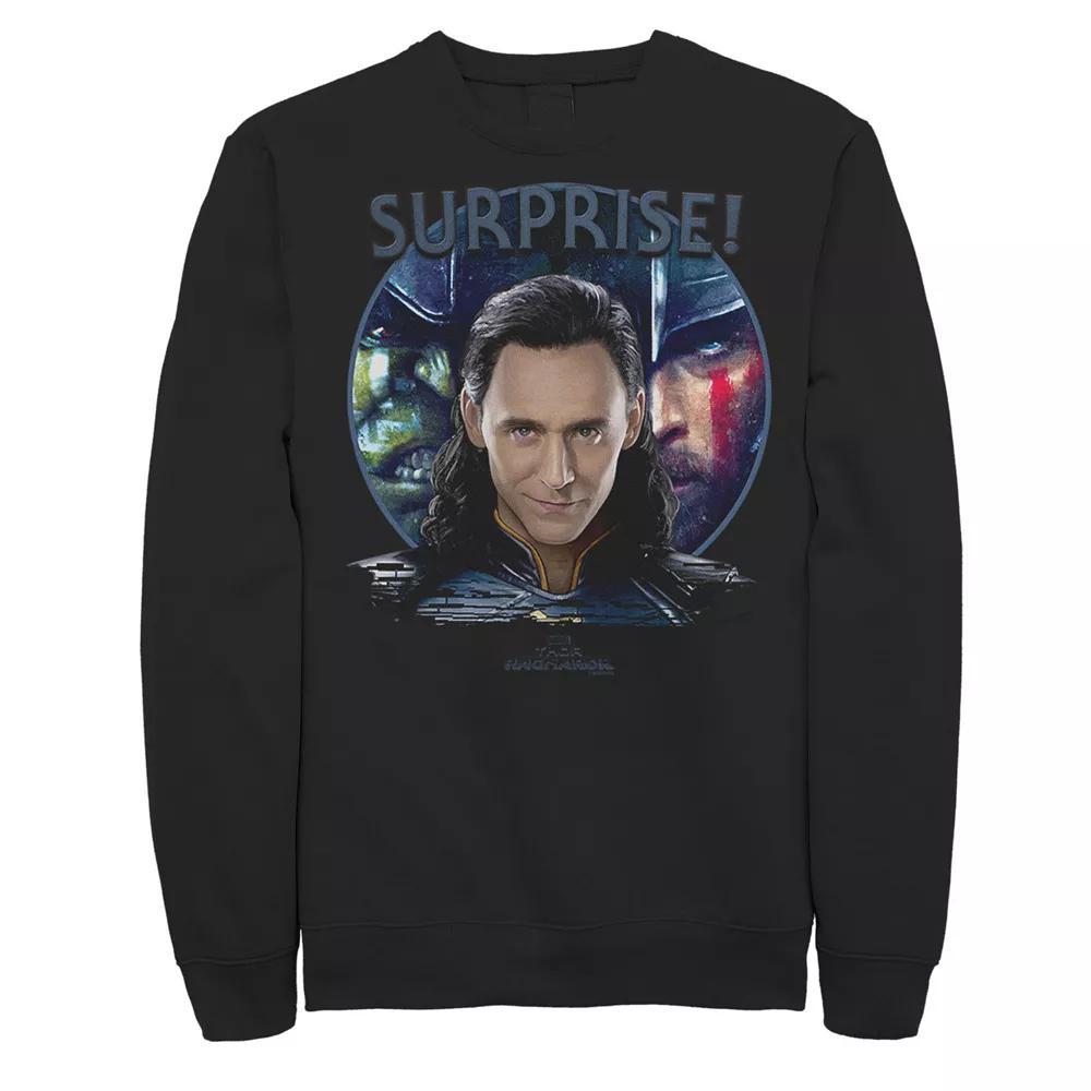 Men's Marvel Thor Ragnarok Loki "Surprise" Graphic Sweatshirt, Size: XXL, Black Product Image