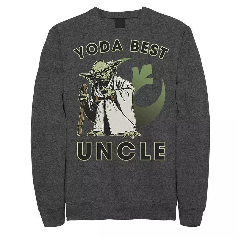 Men's Star Wars Yoda Best Uncle Rebel Logo Sweatshirt,  Product Image