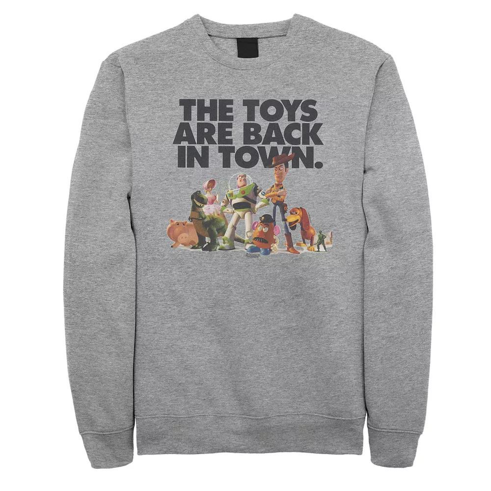 Disney / Pixar's Toy Story Men's Back In Town Sweatshirt, Size: Small, Athletic Grey Product Image