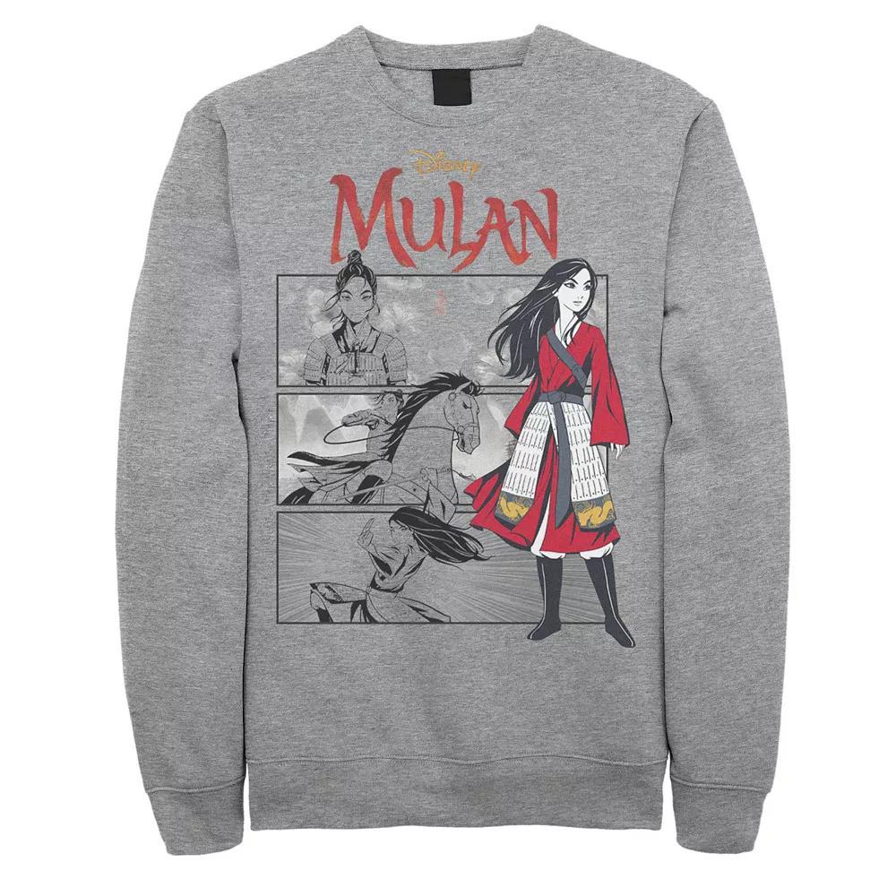 Disney's Mulan Comic Panels Men's Sweatshirt, Size: XL, Athletic Grey Product Image