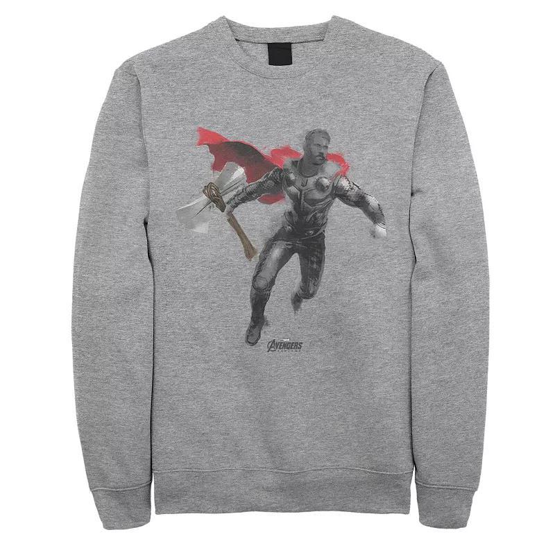 Mens Avengers Endgame Thor Pullover Athletic Grey Product Image