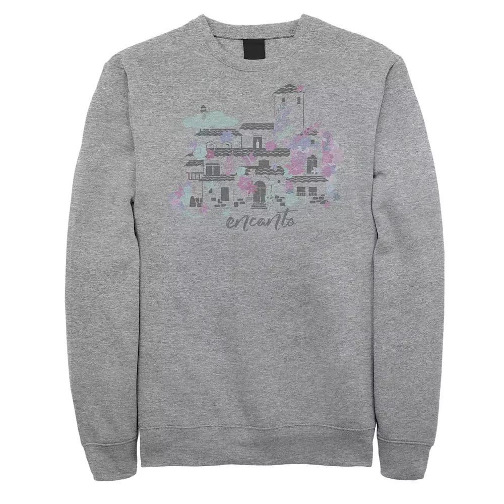 Big & Tall Disney Encanto Home Water Color Portrait Sweatshirt, Men's, Size: 5XL, Athletic Grey Product Image