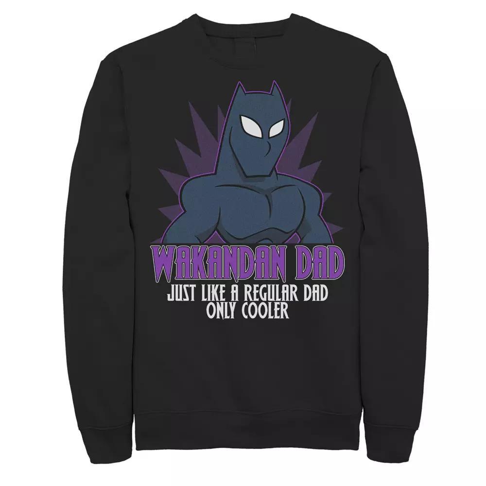 Men's Marvel Father's Day Black Panther Wakandan Dad Comic Pop Sweatshirt,  Product Image