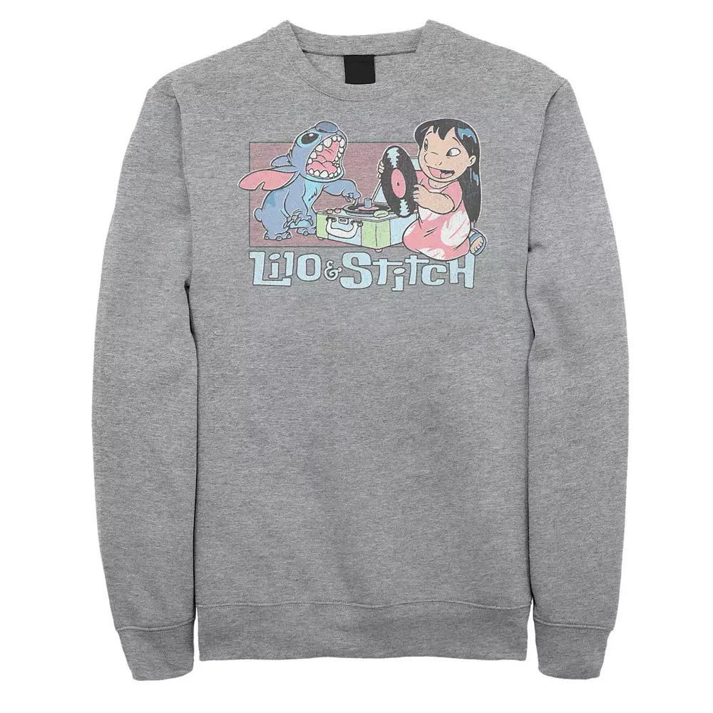 Disney's Lilo & Stitch Big & Tall Record Player Graphic Fleece, Men's,  Product Image