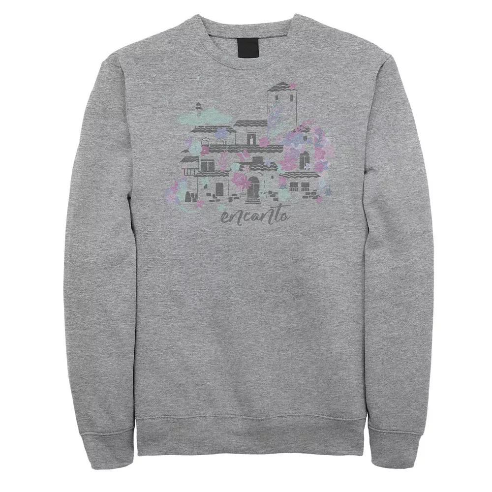 Big & Tall Disney Encanto Home Water Color Portrait Sweatshirt, Men's, Size: 5XL, Athletic Grey Product Image