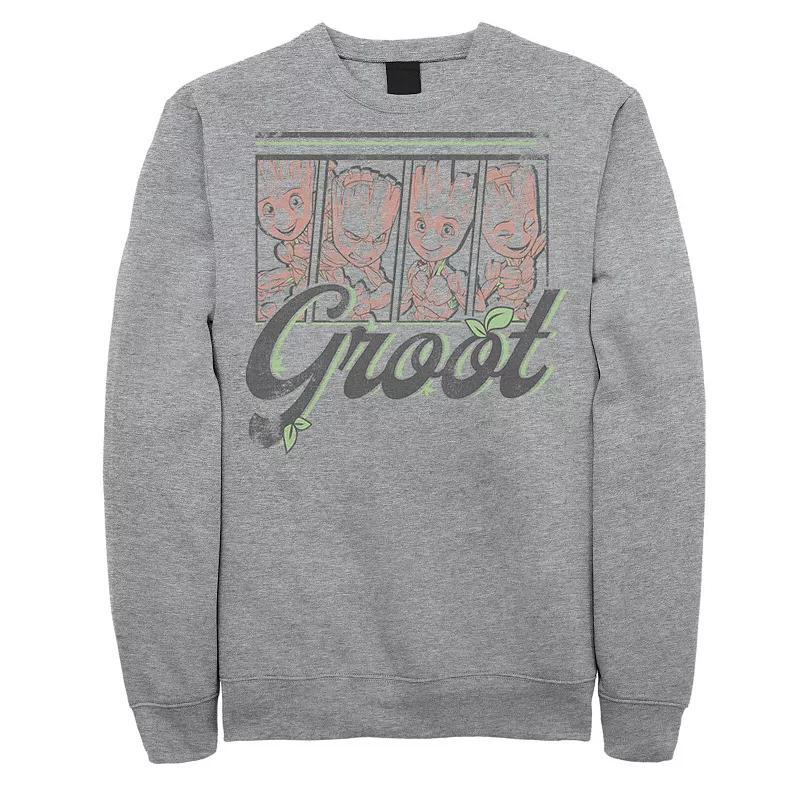 Men's Marvel Guardians Of The Galaxy Cute Groot Panels Sweatshirt,  Product Image