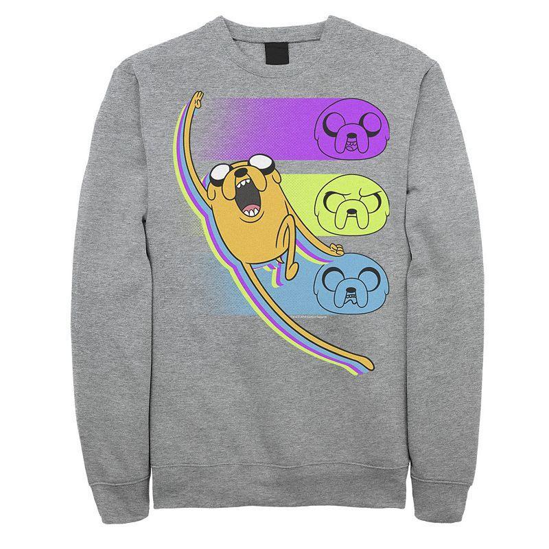 Men's Cartoon Network Adventure Time Jake Emotions Sweatshirt, Size: XL, Black Product Image