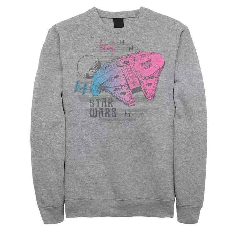 Men's Star Wars The Rise of Skywalker Ombre Millennium Falcon Sweatshirt,  Product Image