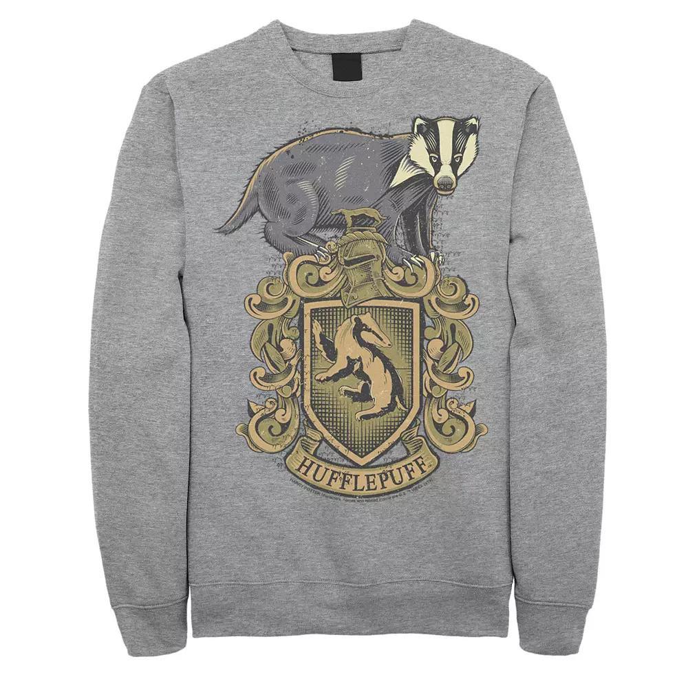 Men's Harry Potter Hufflepuff House Crest Fleece Pullover,  Product Image