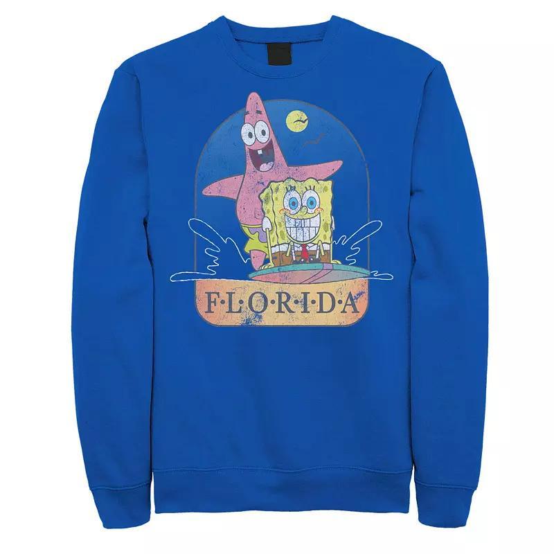 Men's Nickelodeon SpongeBob SquarePants Patrick Florida Surf Poster Sweatshirt,  Product Image
