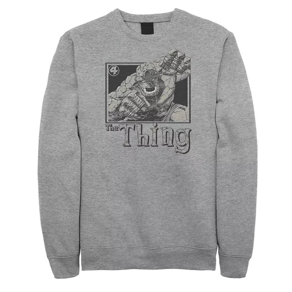 Men's Marvel Fantastic Four The Thing Simple Portrait Sweatshirt,  Product Image