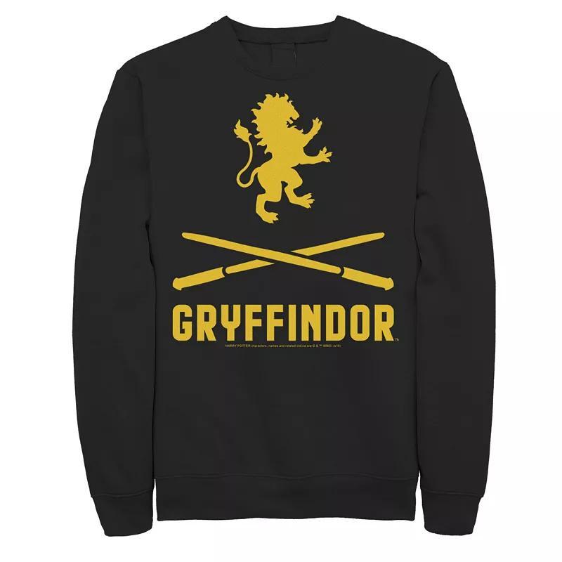 Men's Harry Potter Gryffindor Crossed Wands Logo Sweatshirt, Size: Large, Red Product Image