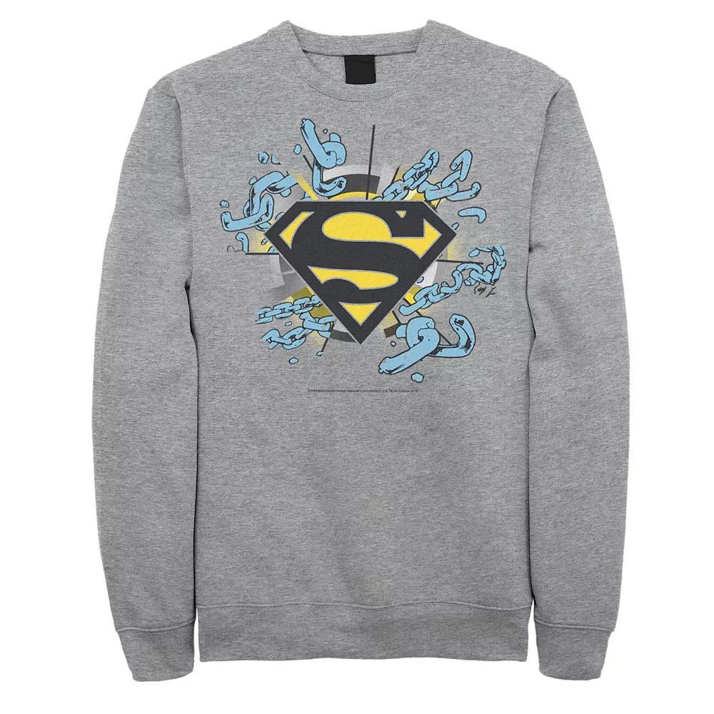 Men's DC Comics Superman Chain Link Logo Sweatshirt,  Product Image