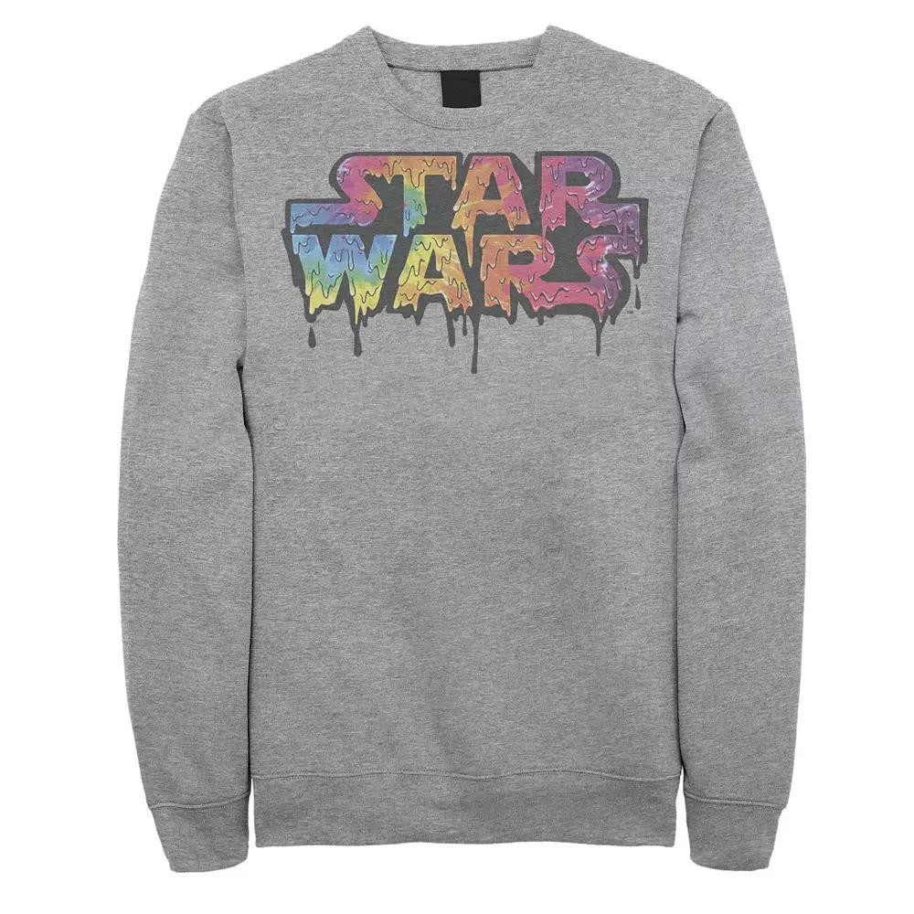 Men's Star Wars Tie-Dye Drip Logo Graphic Fleece Pullover,  Product Image