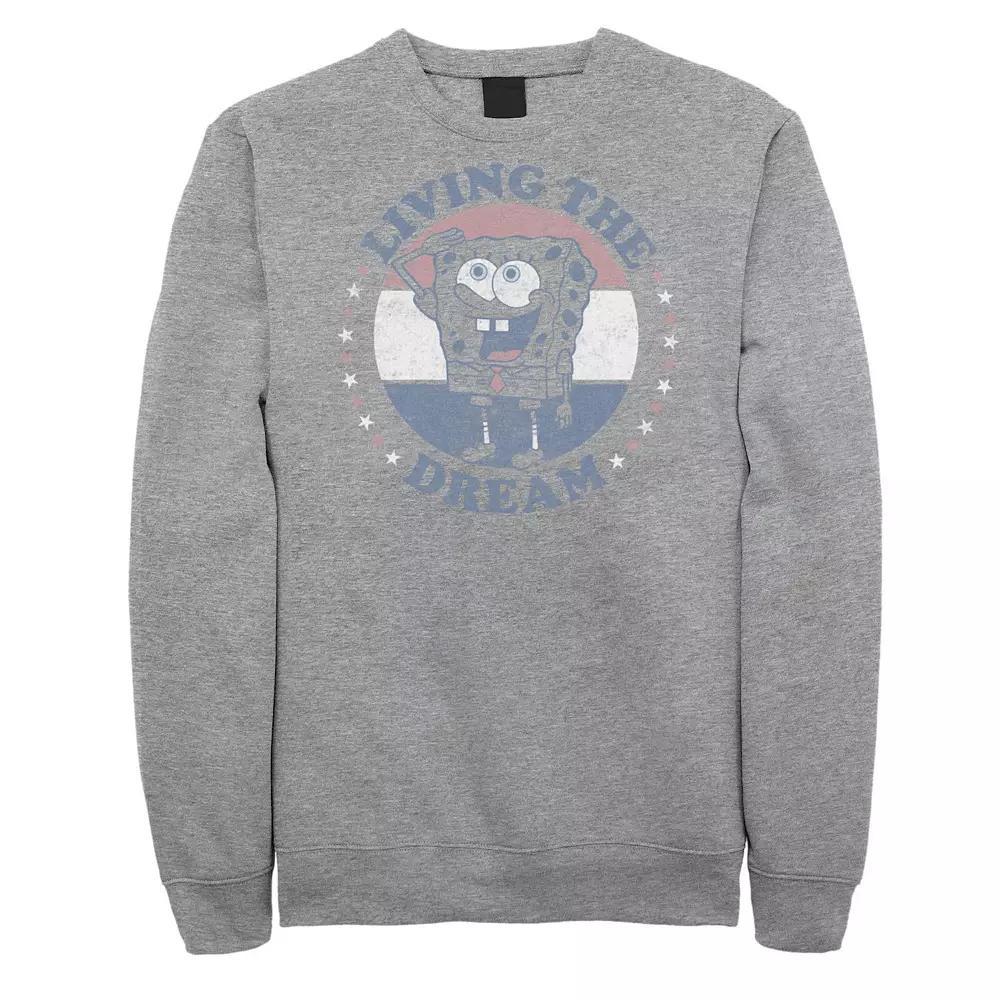 Men's Spongebob Living The Dream Americana Portrait Fleece,  Product Image