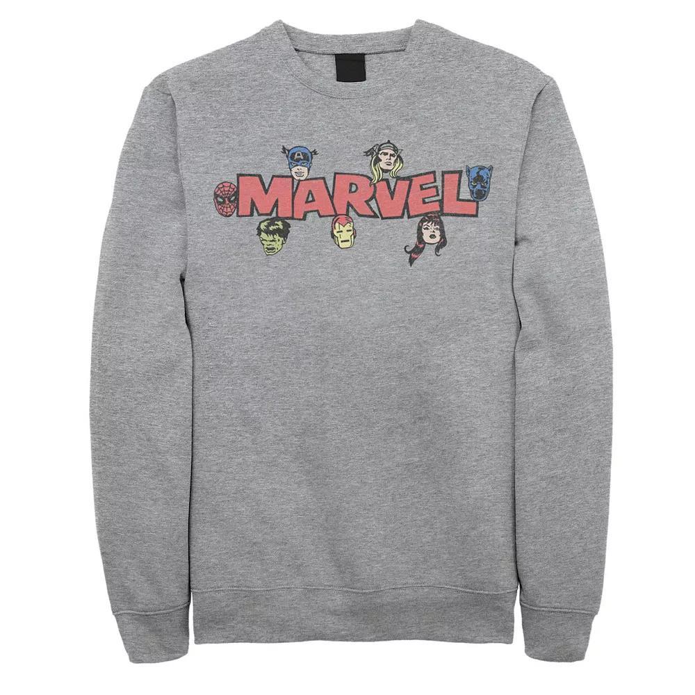 Men's Marvel Thor Comic Logo Fill Sweatshirt, Size: Small, Black Product Image