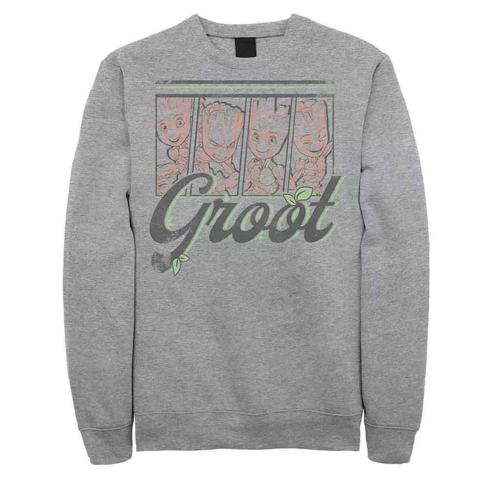 Men's Marvel Guardians Of The Galaxy Cute Groot Panels Sweatshirt,  Product Image