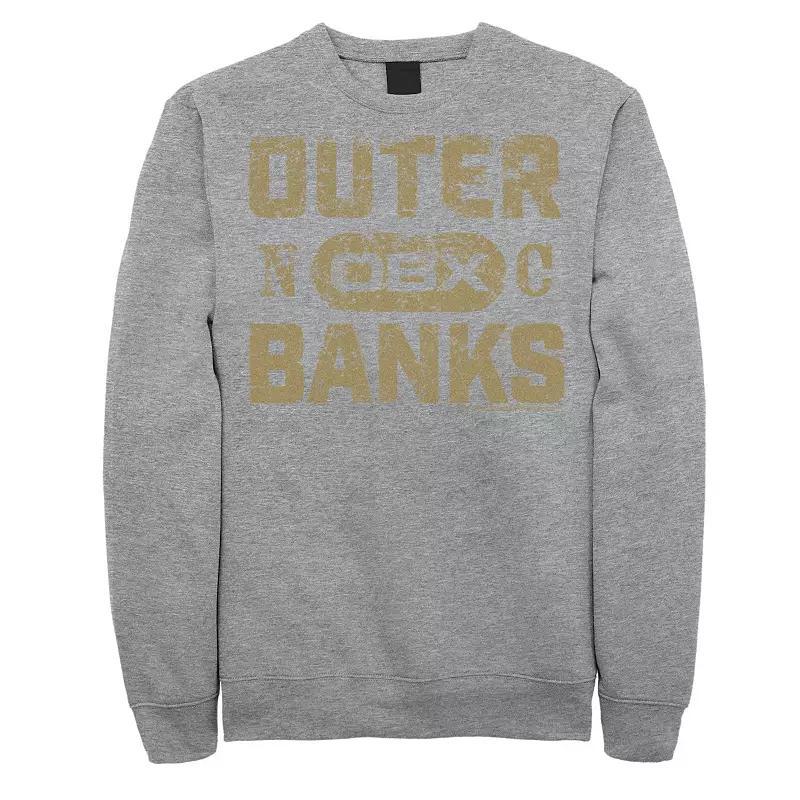 Men's Outer Banks Gold Hue Logo Sweatshirt, Boy's, Size: Small, Athletic Grey Product Image