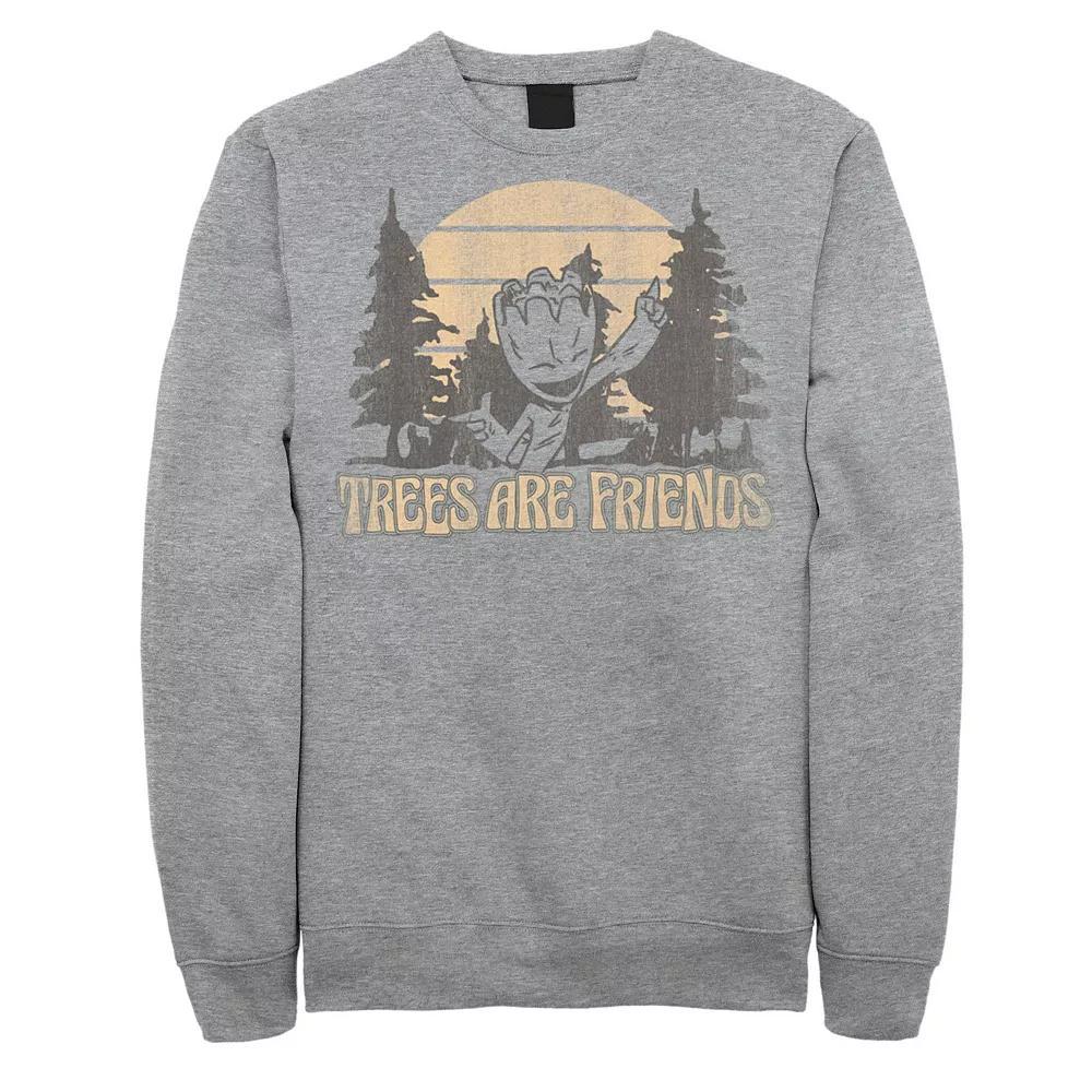 Men's Marvel Guardians Of The Galaxy Groot Trees Are Friends Sweatshirt,  Product Image