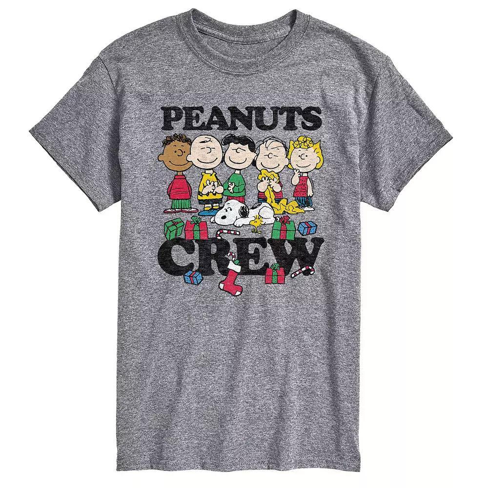 Men's Peanuts Crew Tee, Size: Medium, Gray Product Image